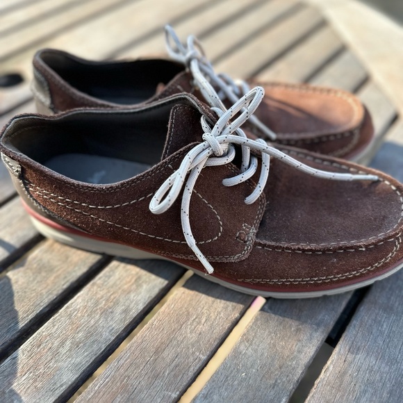 Clark’s suede loafers brown  good condition - Picture 6 of 7